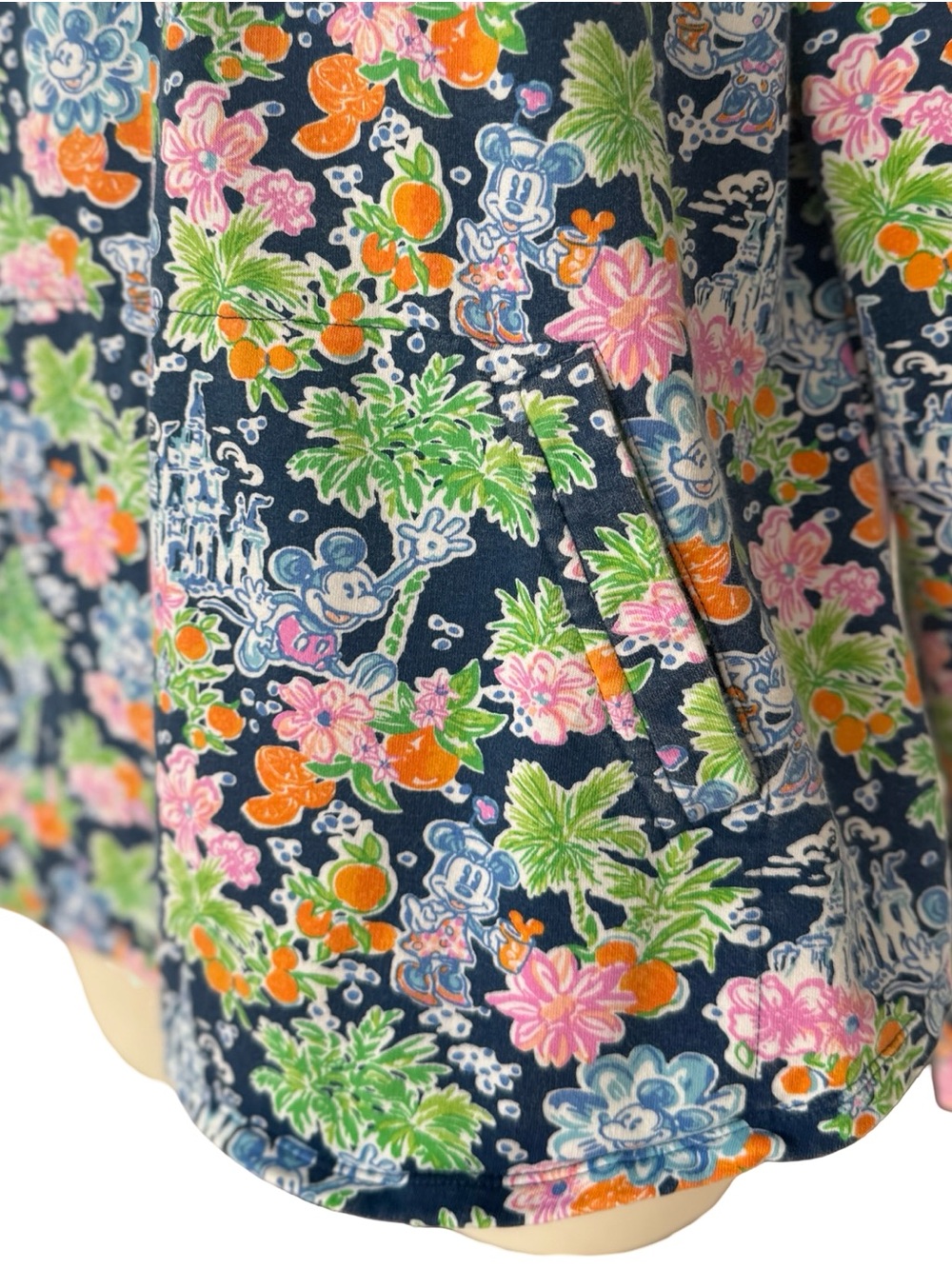 Lilly Pulitzer Disney Jacket Navy Leona Zip-Up Lilly Loves Disney - Picture 5 of 10